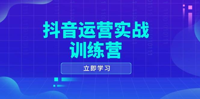 （14057期）抖音运营实战训练营，0-1打造短视频爆款，涵盖拍摄剪辑、运营推广等全过程-靠谱项目库