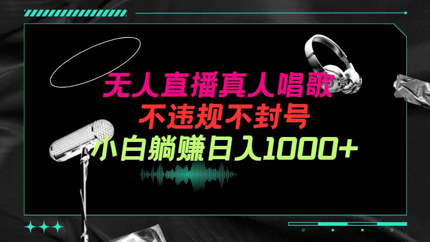 抖音24小时无人直播音乐，不违规，不封号纯撸音浪，小白实操当天日入1000+-靠谱项目库