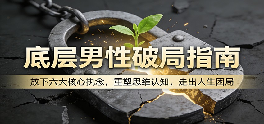底层男性破局指南：放下六大核心执念，重塑思维认知，走出人生困局-靠谱项目库