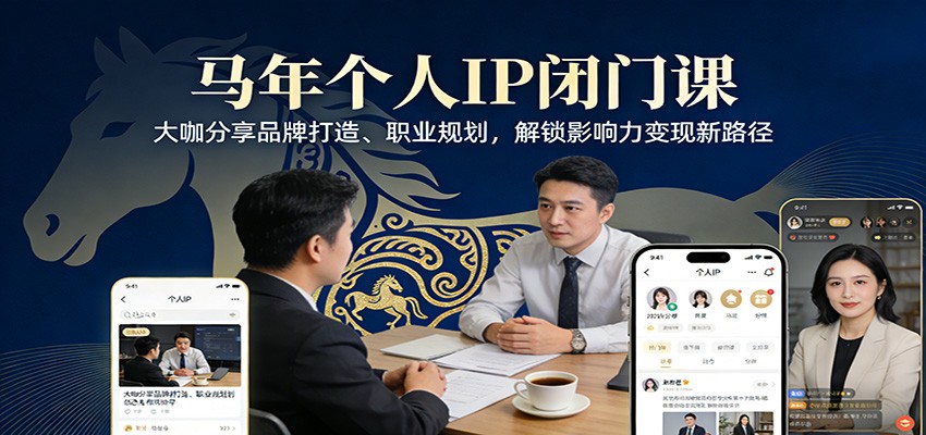 马年个人IP闭门课，大咖分享品牌打造、职业规划，解锁影响力变现新路径-靠谱项目库