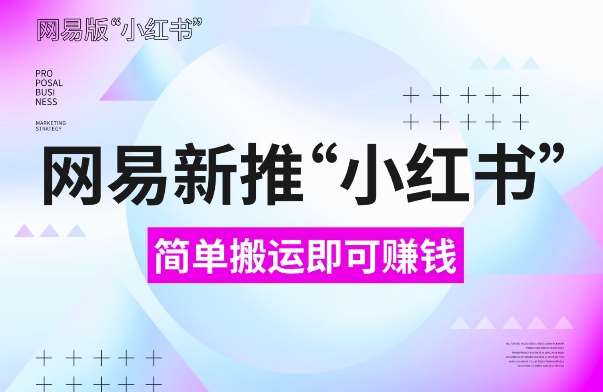 网易官方新推“小红书”，搬运即有收益，新手小白千万别错过(附详细教程)【揭秘】-靠谱项目库