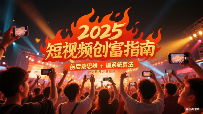 2025短视频创富指南，前后端思维 + 系统算法，教你月入过万变现路径-靠谱项目库