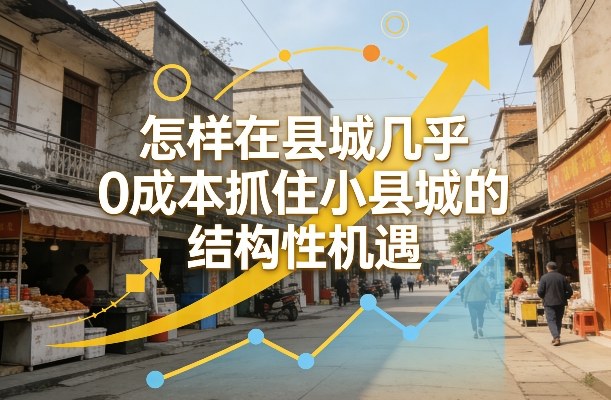 付费文章：怎样在县城几乎0成本抓住小县城的结构性机遇-靠谱项目库