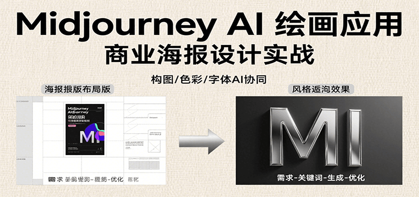 Midjourney AI绘画应用，关键词指令解析、漫画头像制作、海报设计、3D人物生成等-靠谱项目库