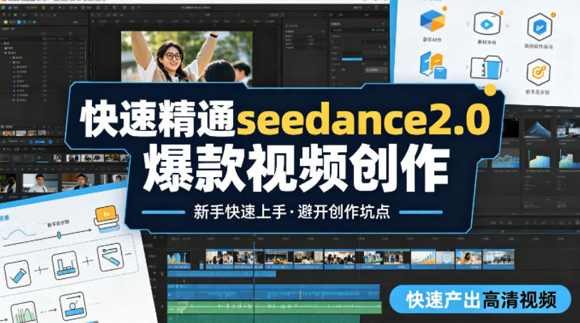 快速精通seedance2.0爆款视频创作，快速产出高清视频，避开大量创作坑点，新手也能快速上手-靠谱项目库