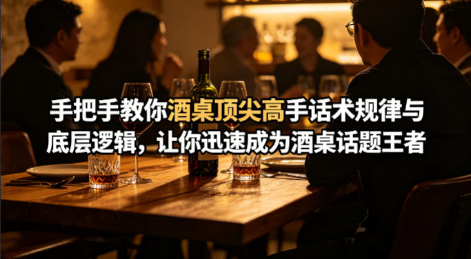 付费文章：手把手教你酒桌顶尖高手话术规律与底层逻辑，让你迅速成为酒桌话题王者(二十年全网独家经验分享)-靠谱项目库