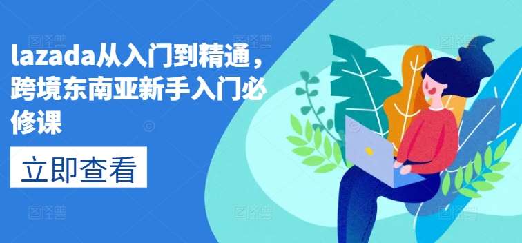lazada从入门到精通，跨境东南亚新手入门必修课-靠谱项目库
