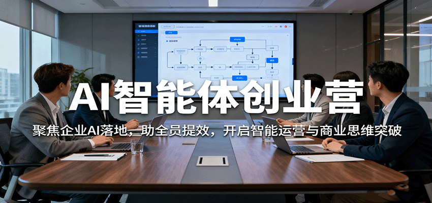 AI智能体创业营：聚焦企业AI落地，助全员提效，开启智能运营与商业思维突破-靠谱项目库