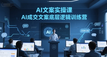 AI文案实操课，AI成交文案底层逻辑训练营-靠谱项目库
