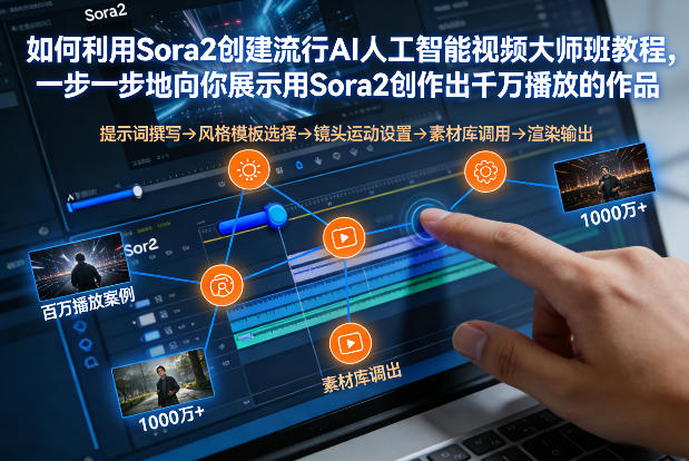 如何利用Sora2创建流行AI人工智能视频大师班，一步一步地向你展示用Sora2创作出千万播放的作品-靠谱项目库