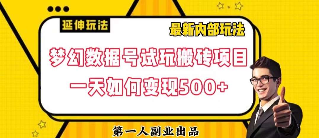 数据号回归玩法游戏试玩搬砖项目再创日入500+【揭秘】-靠谱项目库