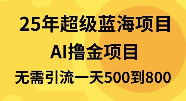 （13746期）25年超级蓝海项目一天800+，半搬砖项目，不需要引流-靠谱项目库
