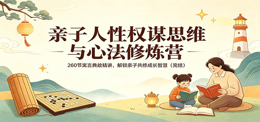 亲子人性权谋思维与心法修炼营：260节寓言典故精讲，解锁亲子共修成长智慧（完结）-靠谱项目库