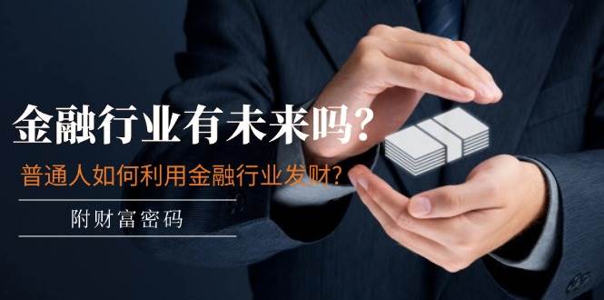 某付费文章：金融行业有未来吗？普通人如何利用金融行业发财?(附财富密码)-靠谱项目库