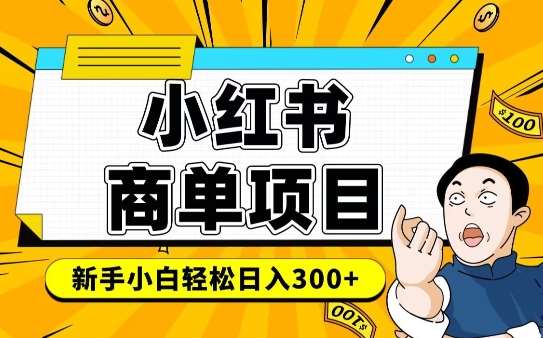 小红书千粉商单，稳定快速变现项目，实现月入6-8k并不是很难-靠谱项目库