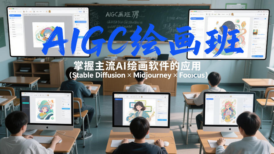 AIGC绘画班，掌握主流Ai绘画软件的应用（Stable Diffusion x Midjourney x Fooocus）-靠谱项目库