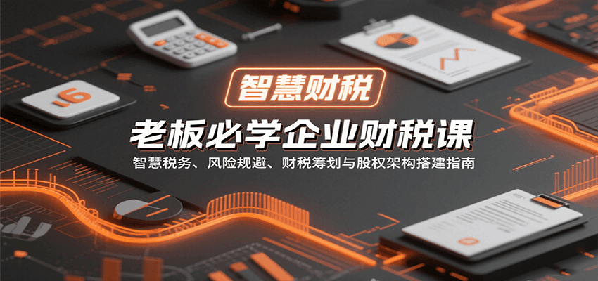 老板必学企业财税课：智慧税务、风险规避、财税筹划与股权架构搭建指南-靠谱项目库