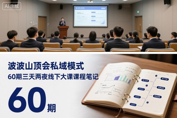 波波山顶会私域模式60期三天两夜线下大课课程笔记（文档）-靠谱项目库