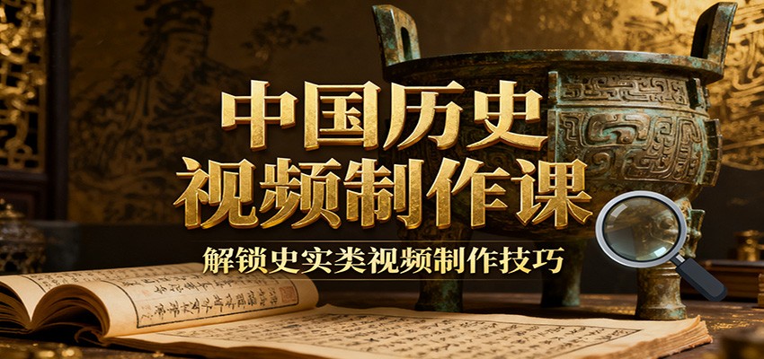 中国历史视频制作课：疆域地图集+参考文案+练习素材，解锁史实类视频制作技巧-靠谱项目库