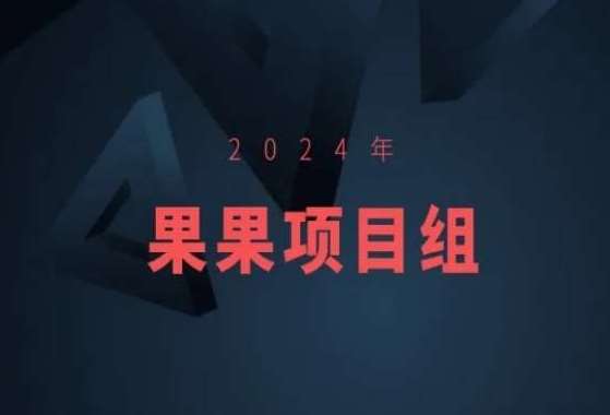 2024年果果项目组项目合集-果果最新项目-靠谱项目库