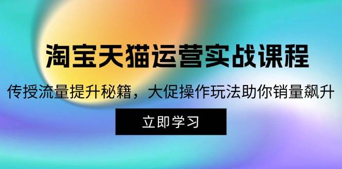 （12959期）淘宝&天猫运营实战课程，传授流量提升秘籍，大促操作玩法助你销量飙升-靠谱项目库
