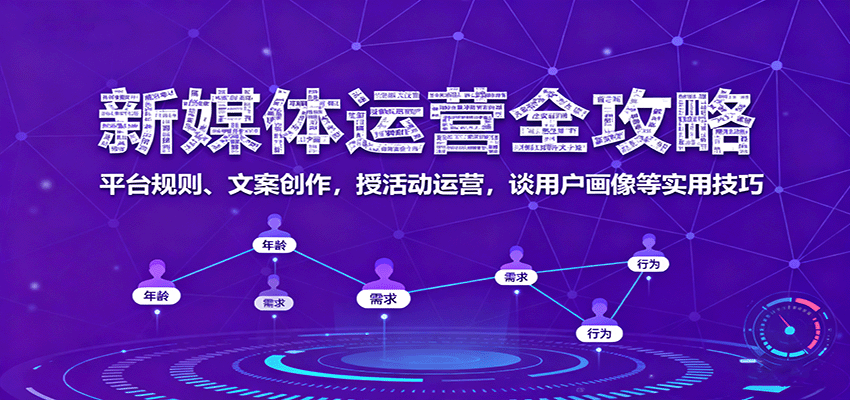 新媒体运营全攻略：平台规则、文案创作，授活动运营，谈用户画像等实用技巧-靠谱项目库