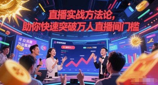直播实战方法论，助你快速突破万人直播间门槛-靠谱项目库