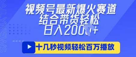 视频号最新爆火ai民国美女视频，轻松百万播放，结合带货日入数张-靠谱项目库