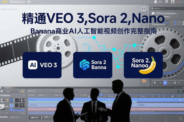 精通VEO 3，Sora 2，Nano Banana商业AI人工智能视频创作完整指南-靠谱项目库