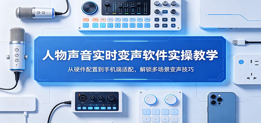 人物声音实时变声软件实操教学：从硬件配置到手机端适配，解锁多场景变声技巧-靠谱项目库
